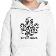 Let S Get Kraken Funny Octopus Kids Hoodie Kidozi Com - white awsome octopus roblox