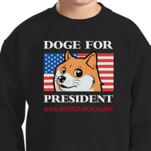 Doge For President Kids Sweatshirt Kidozi Com - president doge roblox