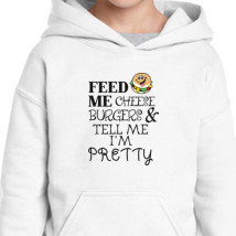 Feed Me Logo Kids Hoodie Kidozi Com - feed me white roblox